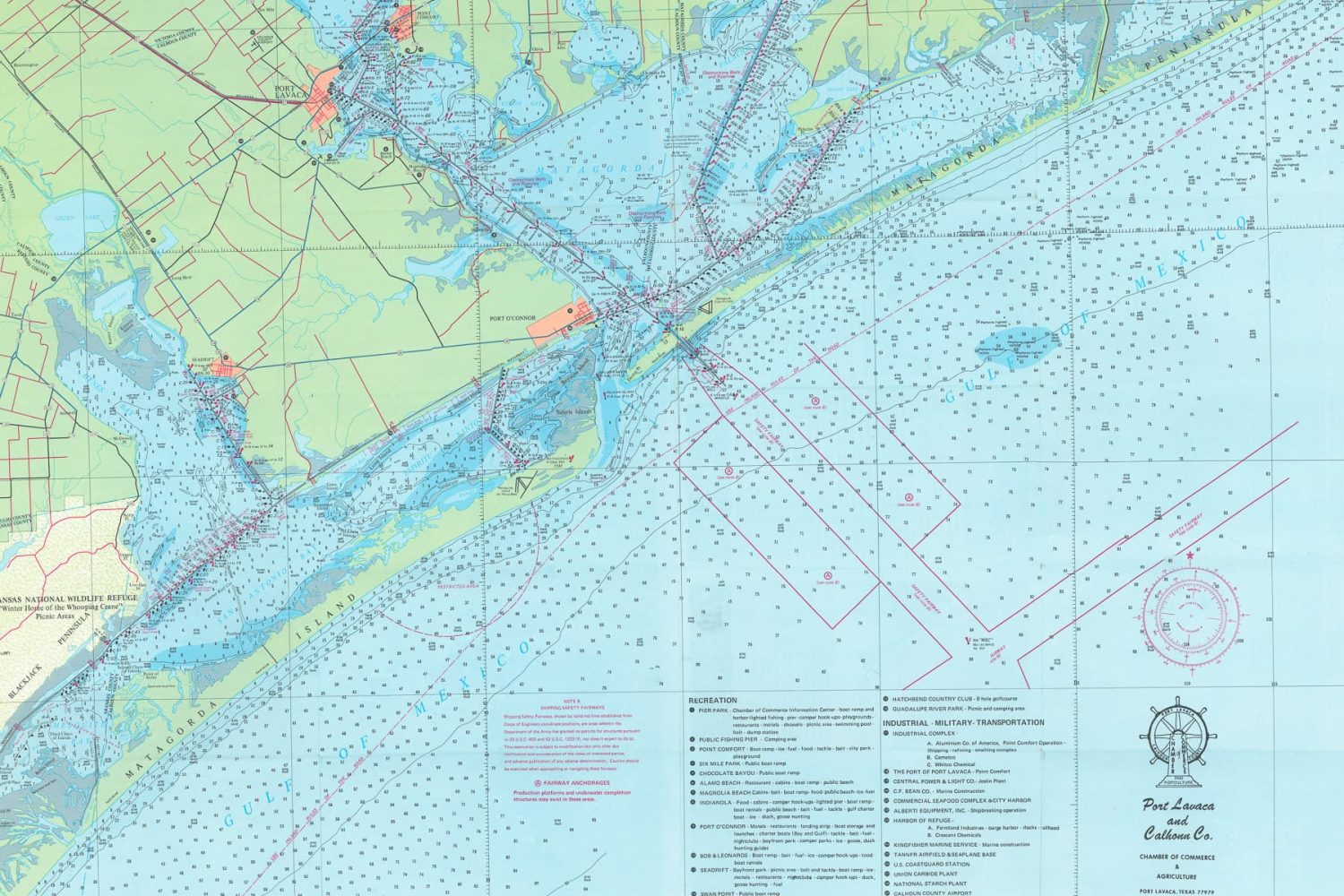 A “Brochuremap” of Port Lavaca, Texas | In which I take the time ...